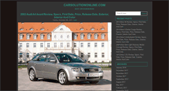 Desktop Screenshot of carsolutiononline.com
